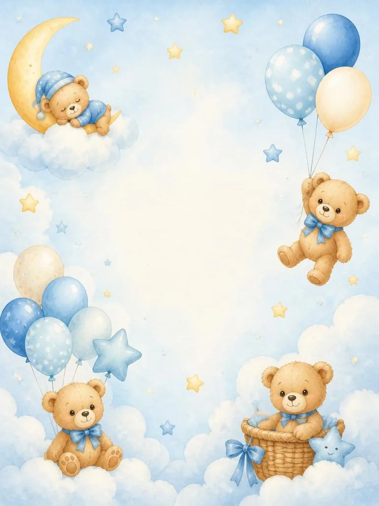 Teddy Bear & Stars